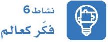 نشاط 6 فكر كعالم